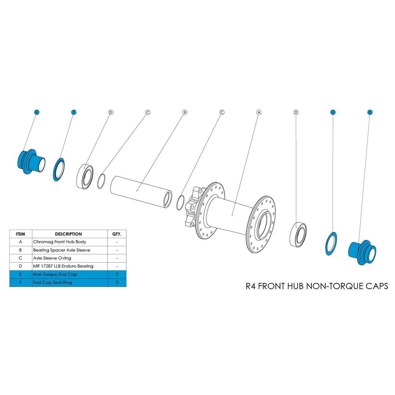 R4 Front Hub Parts - Image 3