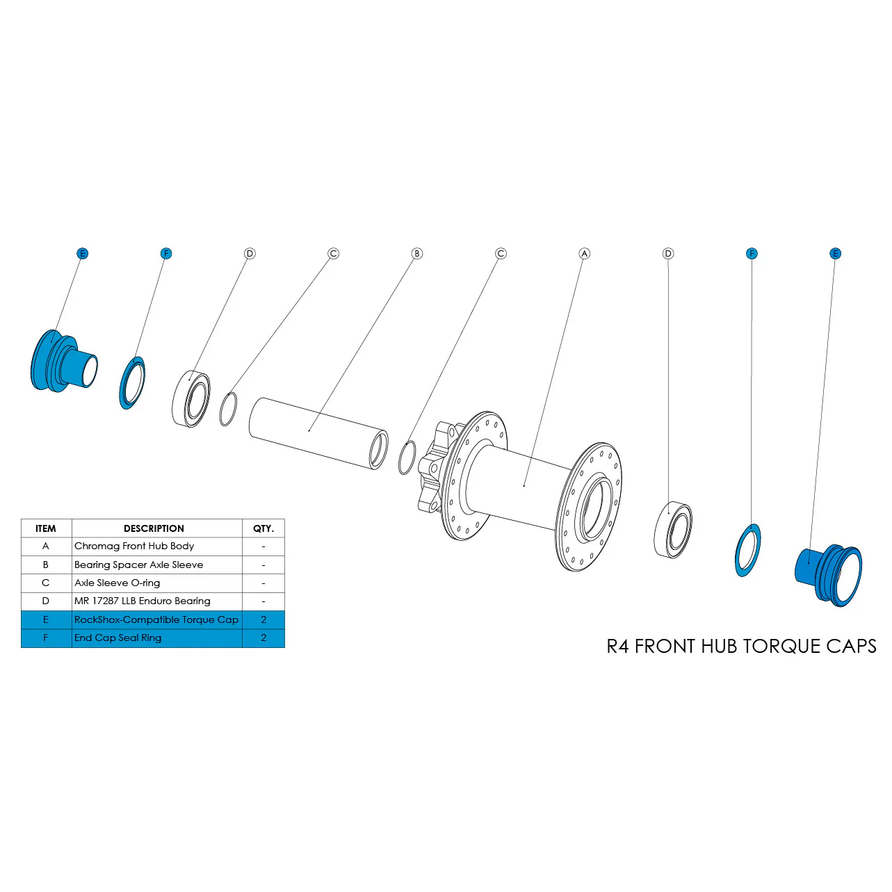 R4 Front Hub Parts - Image 4